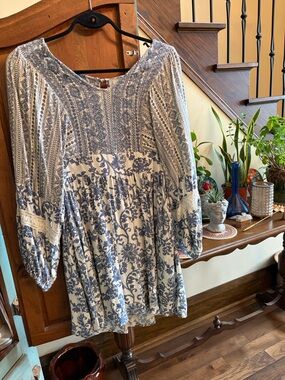 Woman's Boho Dress 100% Rayon Large